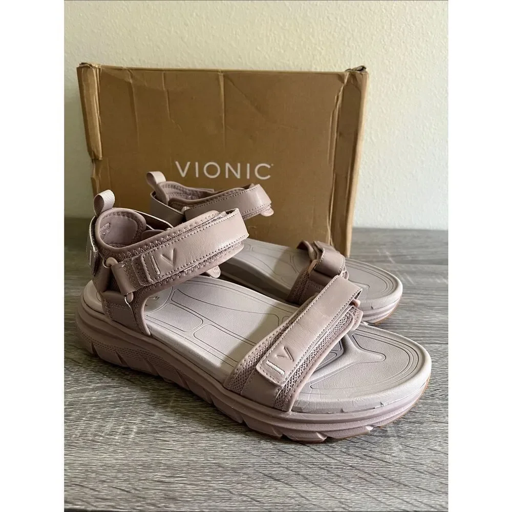 Vionic Wanderer Sandals Womens Orthotic Comfort Walking Sandal Adjustable NIB 11